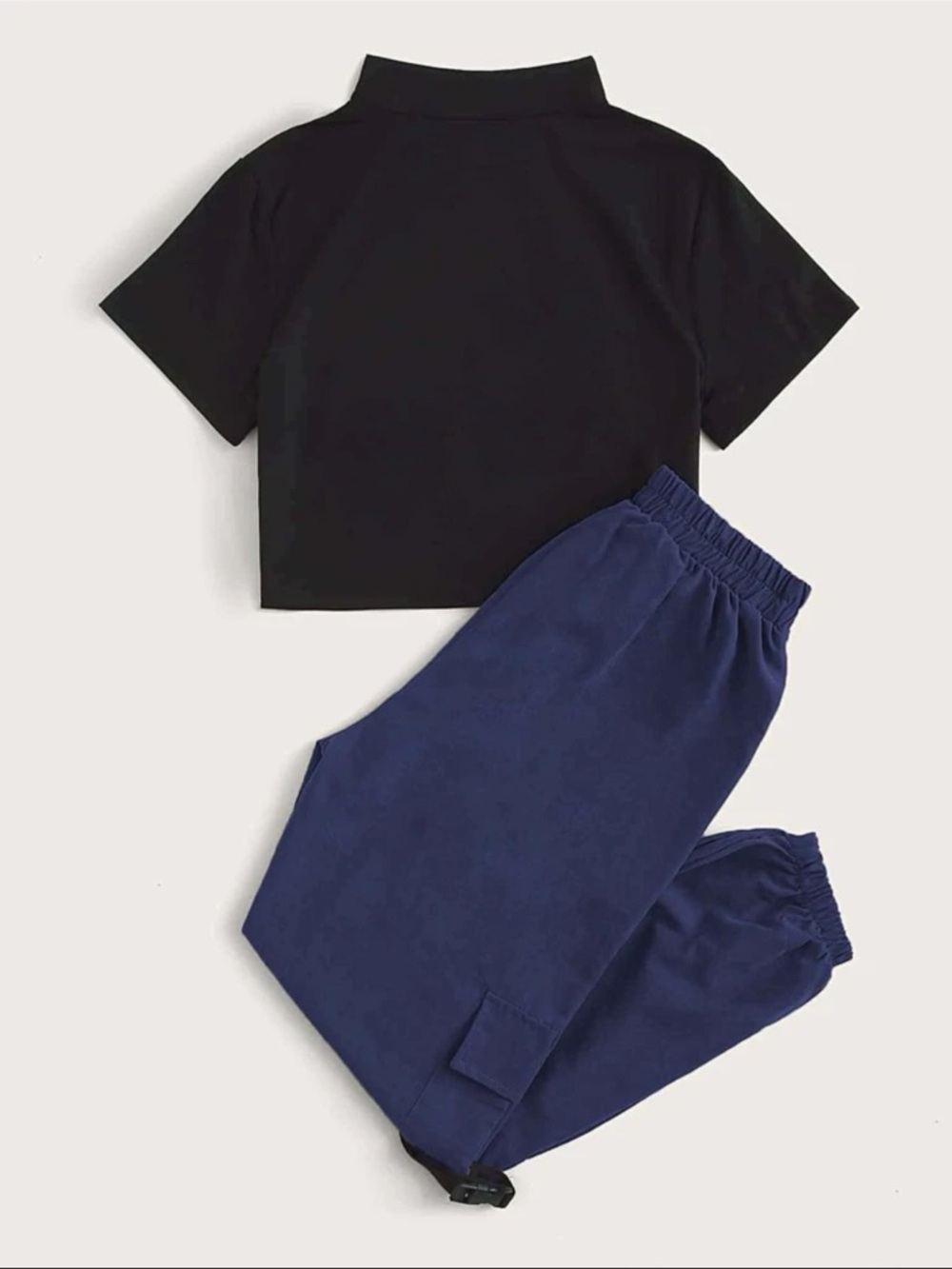 Drawstring Cargo Joggers - Picture 2 of 4